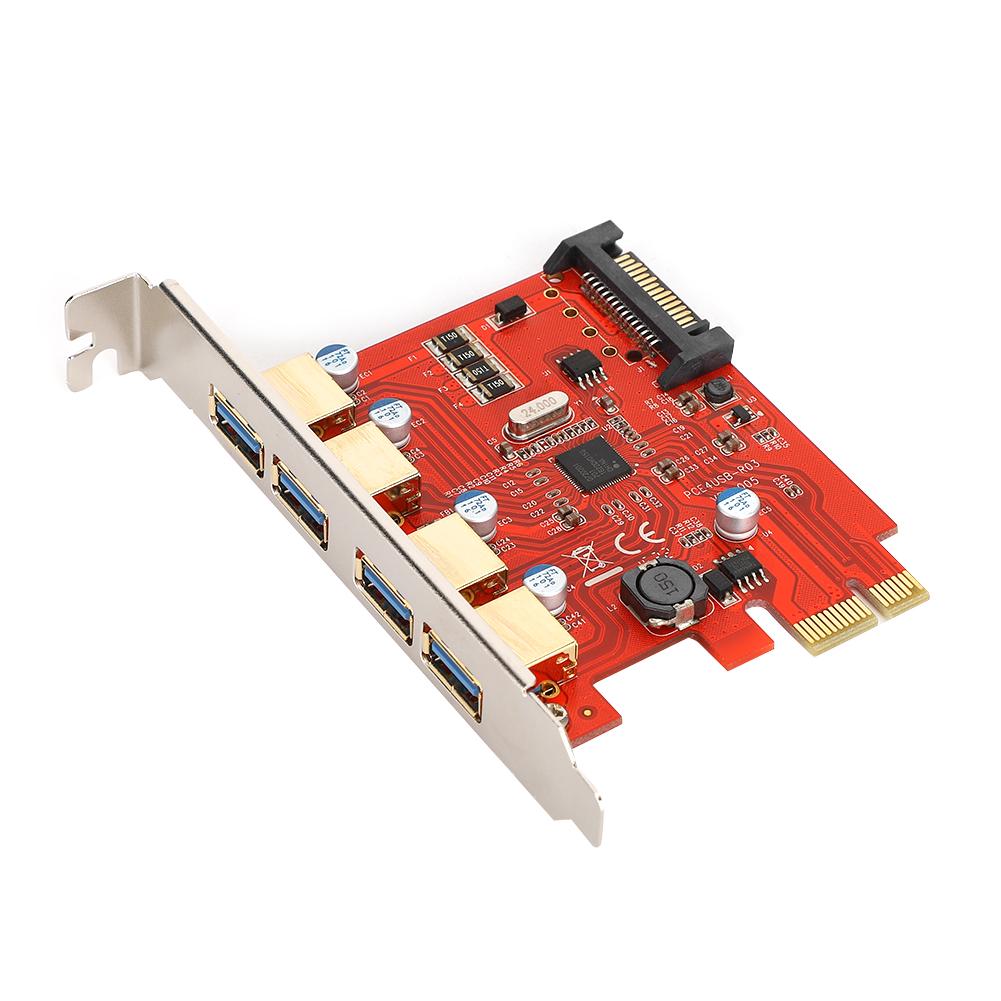 Карта расширения USB3.0 4-портовая карта-адаптер с портом питания SATA для NEC Master Control D720201