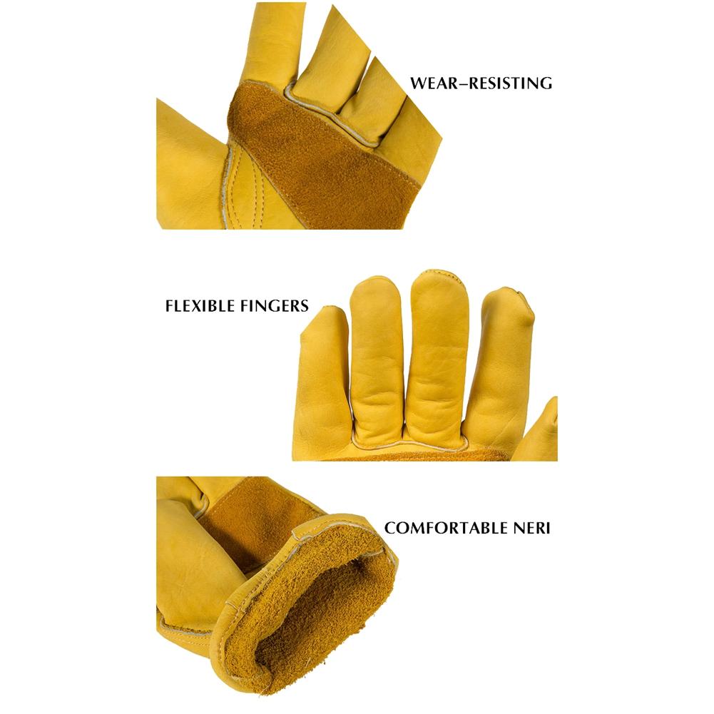 Кожаные рабочие перчатки премиум-класса Wells Lamont, спортивные кожаные рабочие перчатки на открытом воздухе, модные рабочие безопасные перчатки из воловьей кожи