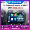 Для Subaru Forester 4 SJ XV WRX 2012 2013 2014 2015 Android 14 автомобильный мультимедийный видео радио плеер DSP стерео GPS навигация WIFI