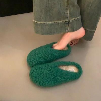 Женские плюшевые тапочки премиум-класса в сказочном стиле - Теплые и согревающие хлопковые зимние домашние тапочки на толстой подошве, повседневная комнатная обувь