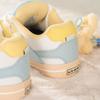 High value meets color scheme Xiaomi yellow and white cute bread new retro campus couple skateboard shoes