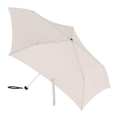 MUJI Легкий складной зонт от солнца и дождя, унисекс, длина спицы 50 см, для взрослых, DEA03A5A, цвет слоновой кости,