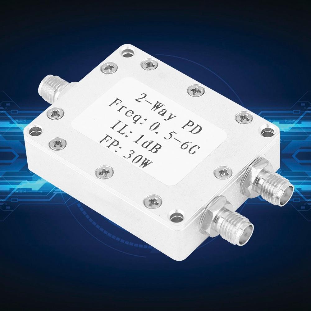 0.5-6GHz 30W RF Power Splitter 2-Way Power Divider Signal Power Splitter Module
