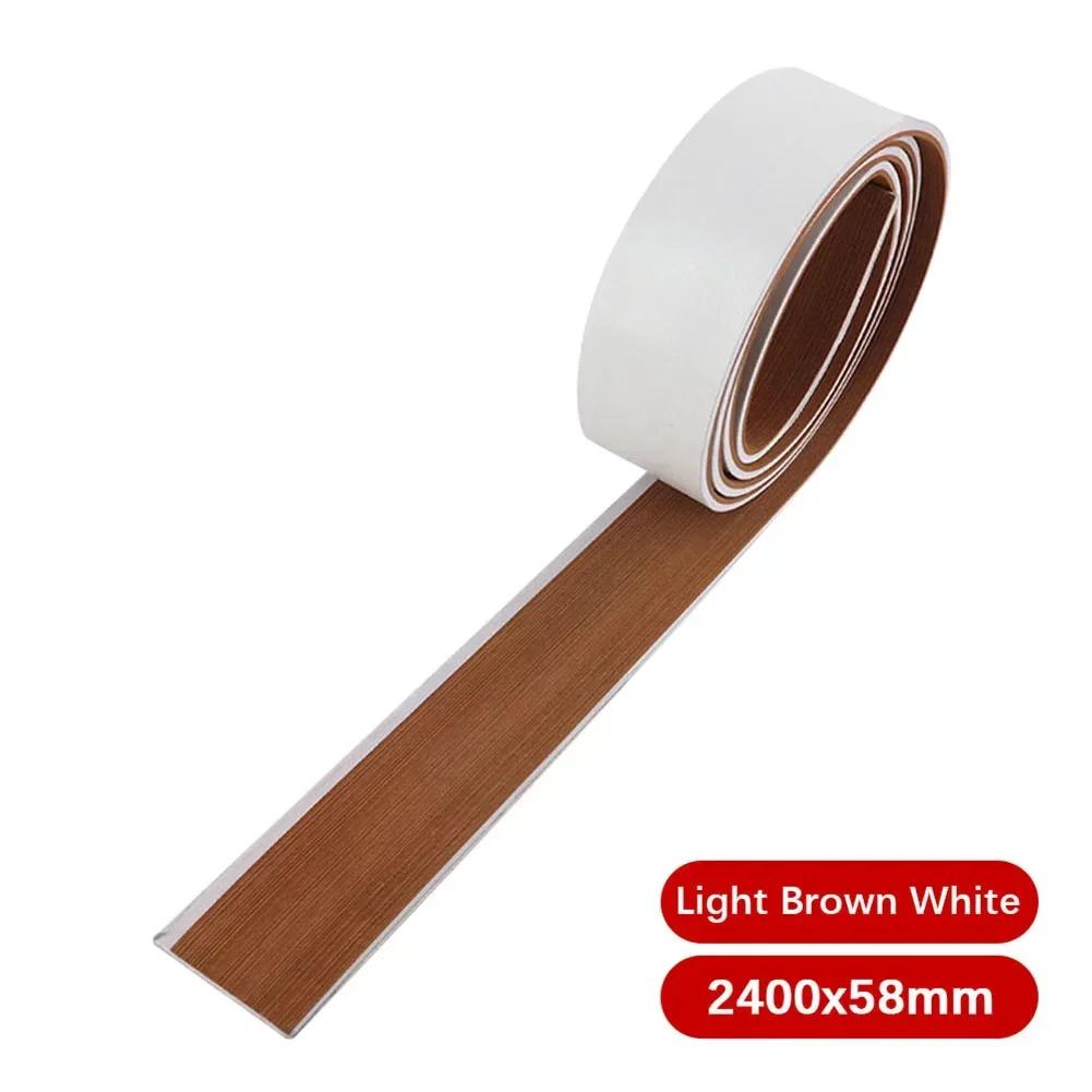 2400x57x6mm EVA Decking Sheet Mat Non-Slip Self-Adhesive for Boat Yacht Marine Deck Pad RV Car Trunk Flooring Carpet