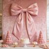 Большой галстук-бабочка Гладкий атлас Огромный бант Декор Праздничная вечеринка Украшение Гостиная Спальня Садовое окно Стена Праздничный подарок