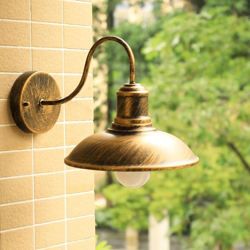 Крыльцо Стена Водонепроницаемый Освещение Двор Коридор Aisel Балкон Винтажные Светильники Ретро Наружный Настенный Светильник Вилла Сад На Открытом Воздухе