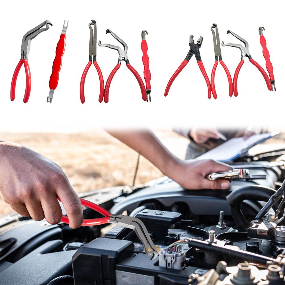 2/3/4Pcs Electrical Disconnect Pliers Automotive Connector Pliers Wire Removal Oil Pipe Separate Pliers for Narrow Space Car