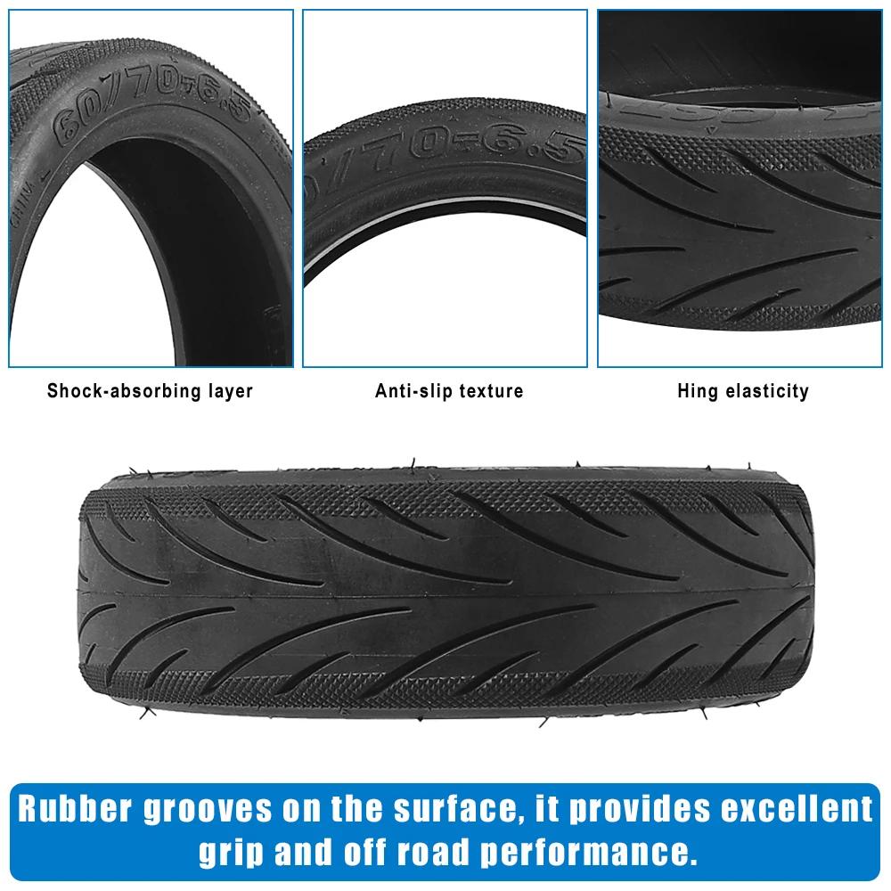 Электрический самокат 10 дюймов передняя или задняя бескамерная шина CST 60/70-6.5 резиновая шина для Segway Ninebot MAX G30 KickScooter часть колеса