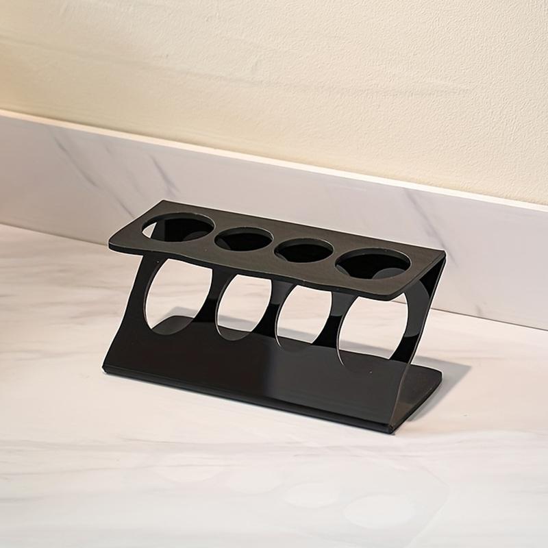 Z Shaped Electric Toothbrush Holder Compact Bathroom Vanity Storage Stand Organizer Rack for Family Countertop Use