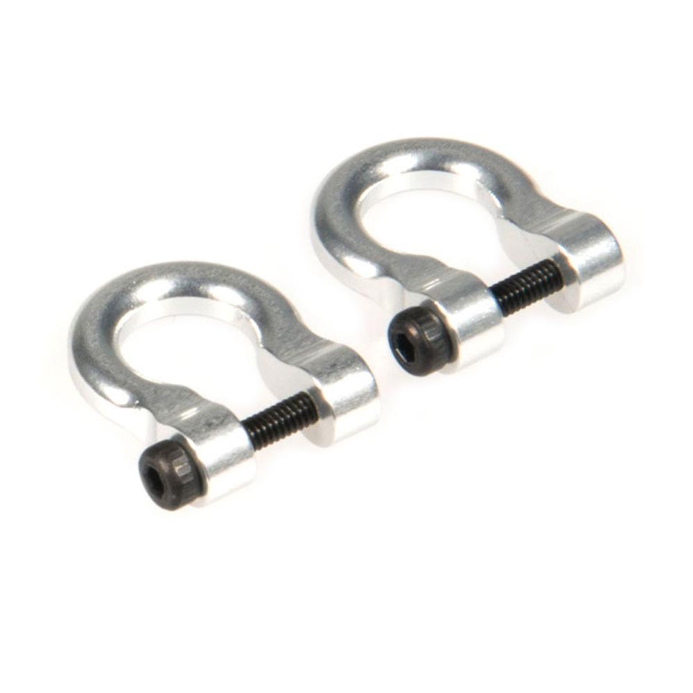 YEAHRUN Metal Front Rear Bumper Trailer Hooks Hitch Rescue Tow Shackles for TRX-4 TRX4 1/10 RC Crawler Car Parts
