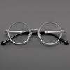 Super Light Retro Luxury Titanium Round Optical Glasses for Men Women Customize Prescription Eyeglasses Frames For Men