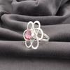 Pink Tourmaline Gemstone Ring, Handmade 925 Solid Sterling Silver Jewelry, Meditation Ring Jewelry For Women