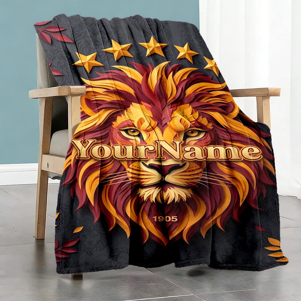 Galatasaray Customize Your Name Blanket Gift Personalized Blanket Warmthful Decor Perfect For Couch Nap Home Decor Bedding Four Seasons Universal