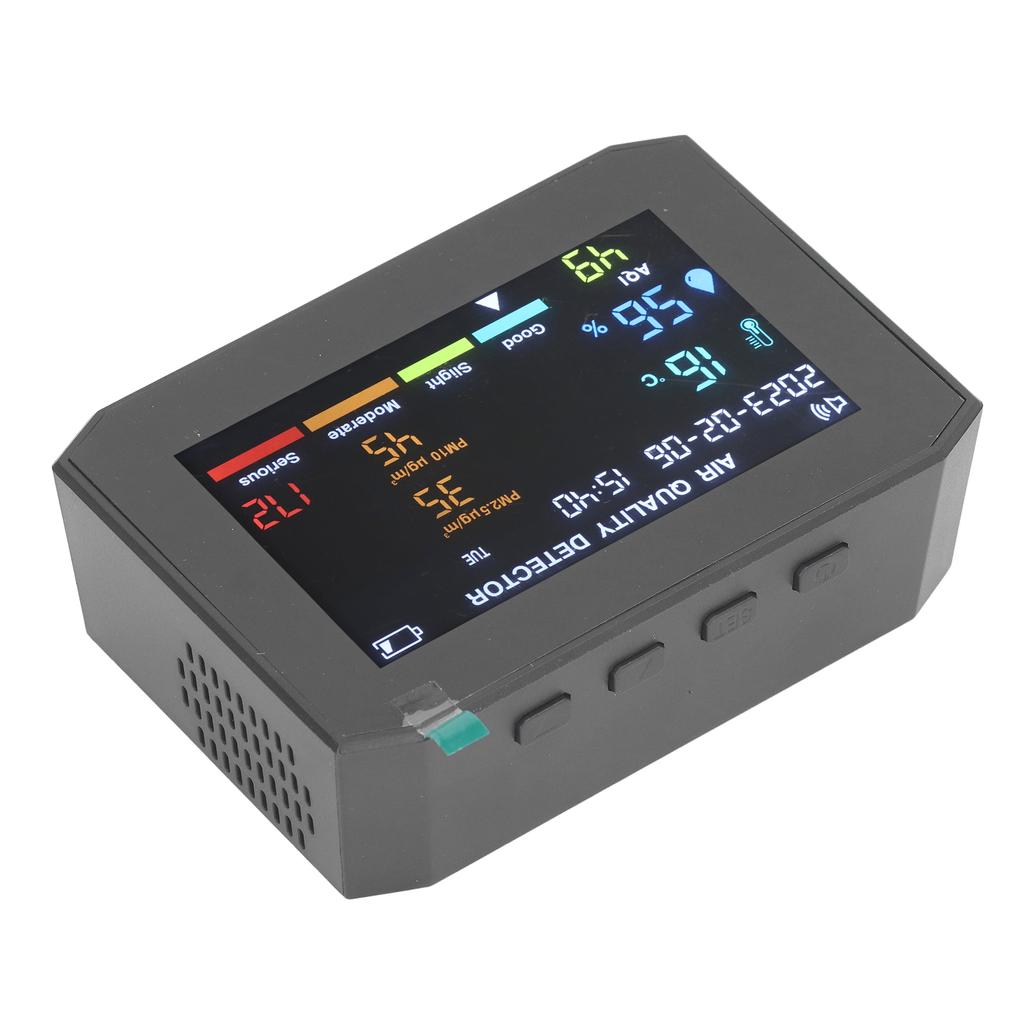  Монитор качества PM2. PM10 HCHO TVOC CO2 Датчик температуры и влажности ЖК-экран Многофункциональный