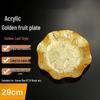 Huabeishi Золотой акриловый сервировочный поднос в европейском стиле