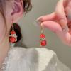Pendant Christmas Drop Earrings Shiny Stud Earrings Fashion Ear Studs Holiday Gifts