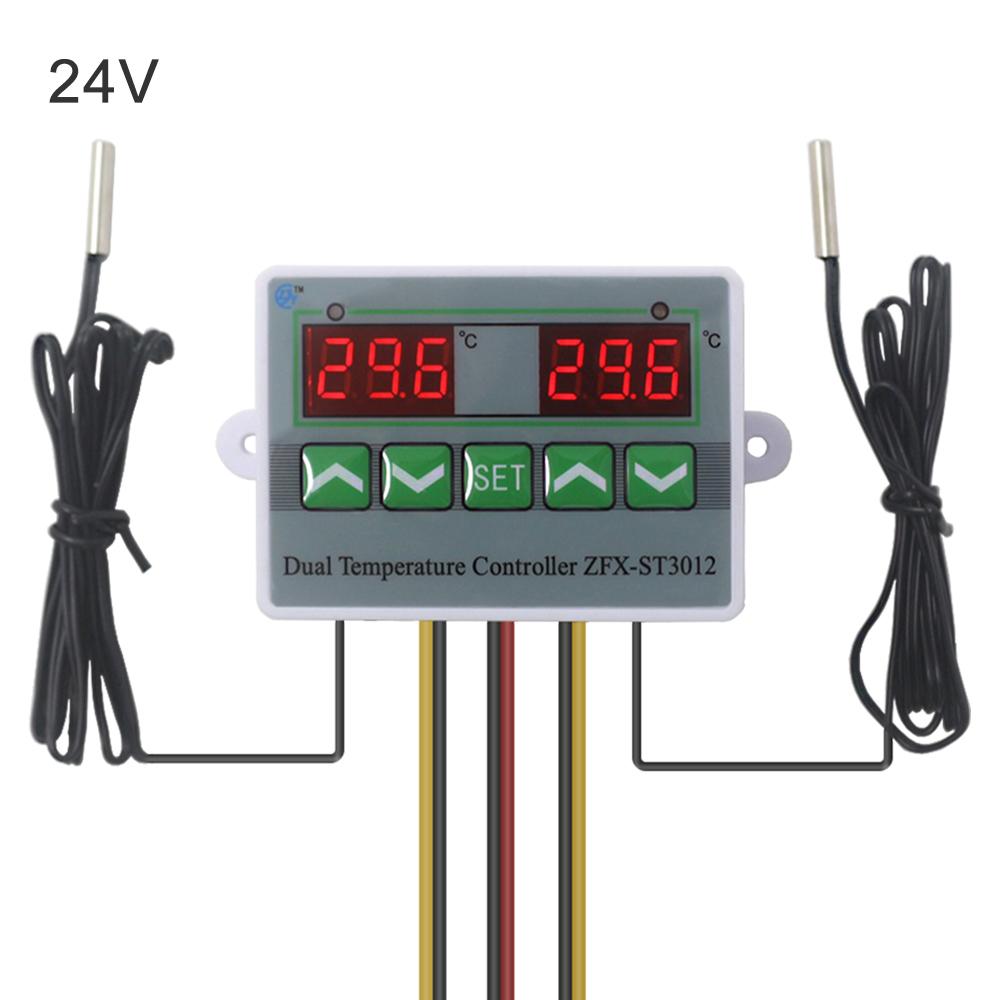 Цифровой термостат с регулятором температуры для инкубатора с двойным дисплеем
