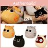 Cute Black Cat Dumpling Pillow Plush Toy Stuffed Animal Doll