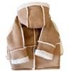 Retro Suede Lamb Wool Winter Coat for Babies - Unisex, Thick, Warm Korean Style