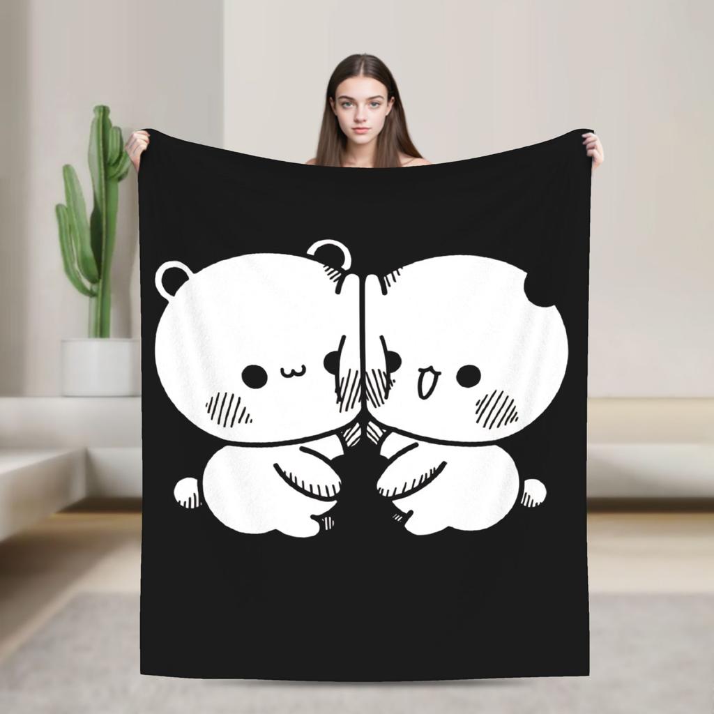 Bubu Dudu Collage Blanket Adults Flannel Throw Blanket For Living Room Super Soft Custom Quality Bedspread Gift
