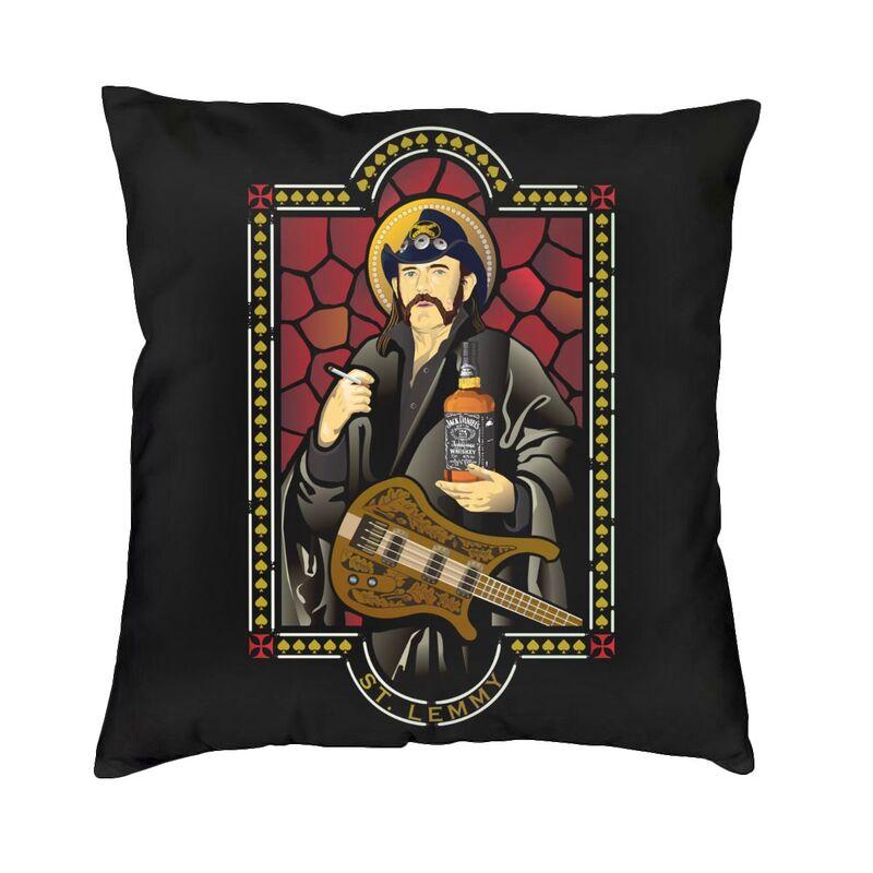 Hot Sale Retro Rock Singer Lemmy Cushion Cover cm Velvet Throw Pillow Case for Living Room Sofa Bedding Pillowcase
