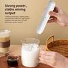 Вспениватель молока Электрический миксер Блендер из нержавеющей стали 2-в-1 Перезаряжаемый взбиватель для яиц Пенообразователь для кофе Латте Капучино Горячий шоколад Матча