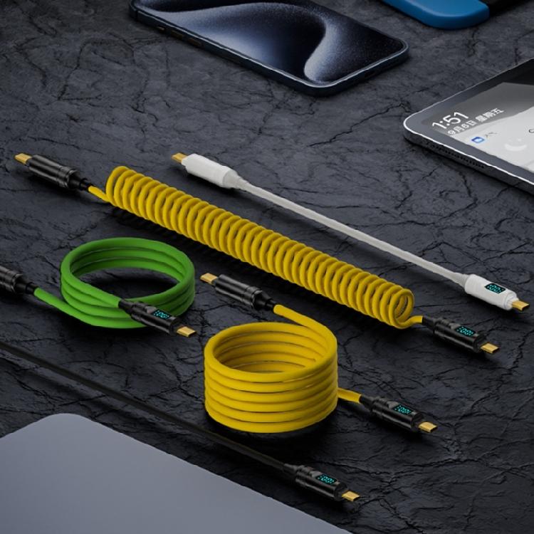 Fast PD100W Charging & Data Transfer Cable with Double USB C Port and 8K Video Transmission Efficient