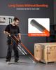 Prylever Bar, 4990 kg Weight Capacity, 1.7 m Carbon Steel Handle Lever Dolly, Pry Lever Bar with Wheels for Large Pallets, Heavy Items, Concrete