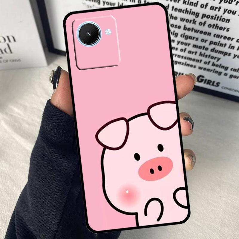 Очаровательные милые свинки поросята для чехла Realme GT7 Pro GT6 C67 C65 C63 C61 C55 C53 C51 C71 C75 10 11 12 13 14 15 Pro Plus
