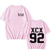Женская футболка Charli XCX Brat с принтом Харадзюку, уличная, корейская, с коротким рукавом, летняя, хлопковая, панк-топы, удобная одежда