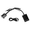 VGA To HDMI Converter Adapter Cable Digital HD 1080P Video Audio Line Analog Signal