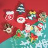 Christmas Resin Cartoon Accessories Set: Hairpin, Headband, Snowman, Gift Box, DIY Phone Shell & Tree Decorations