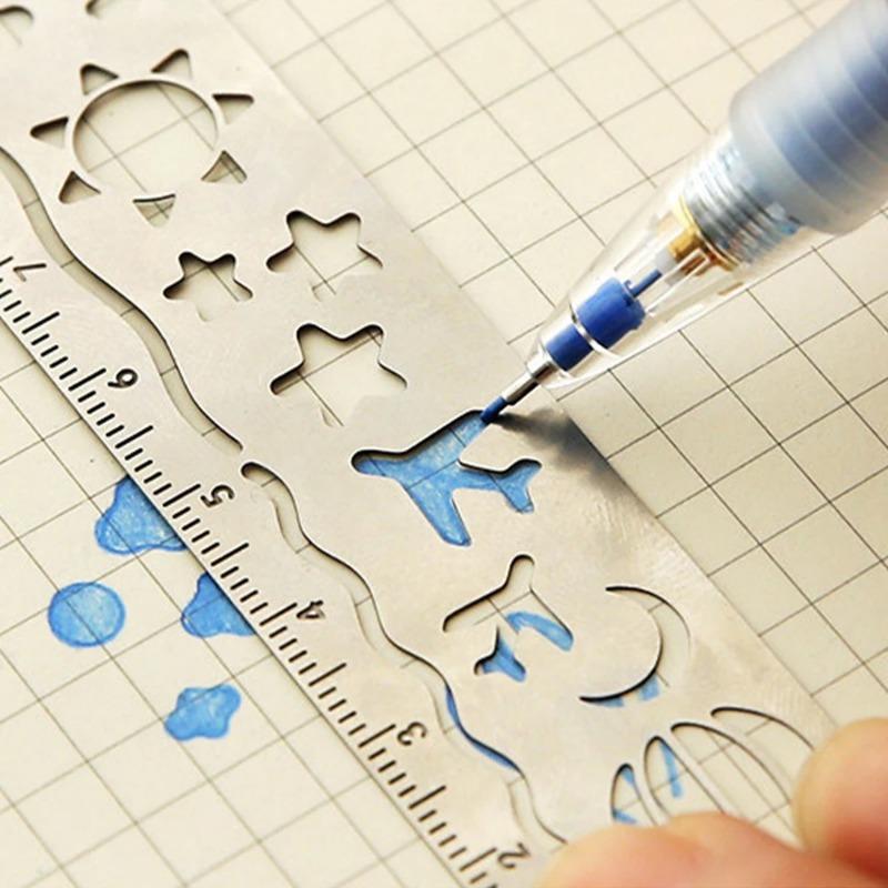 1 шт. Полая закладка-линейка Креативная красивая устойчивая к покраске линейка для рисования для студентов, чтобы учиться в школе, кампусе, офисе, канцелярские товары