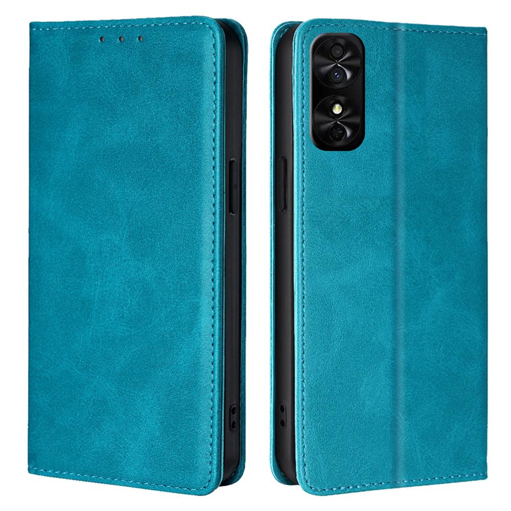 For TCL 50 SE Shockproof Phone Case Calf Texture Leather Folio Flip Cover with Card Holder