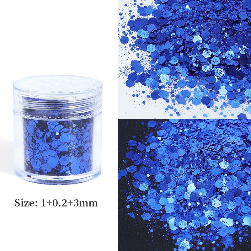 10ml Mixed Hexagons Glitter Flakes For Epoxy Resin Pigments Loose Sequins DIY Silicone Mold Filling Material Resin Craft Fillers