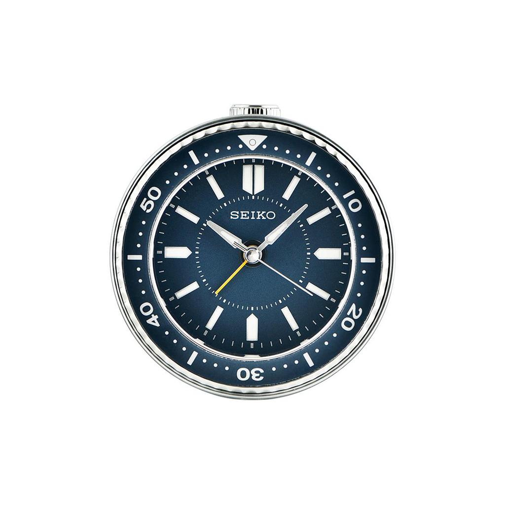 Seiko Будильник с секундным механизмом, пластиковый, унисекс, зеленый, QHE184L