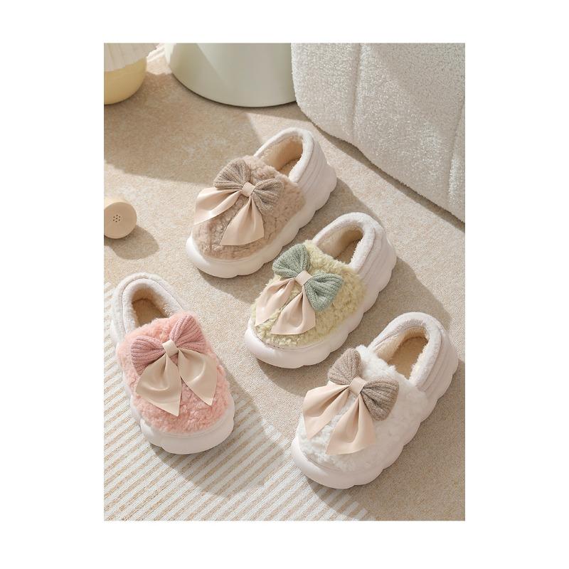 Женские утолщенные флисовые хлопковые туфли