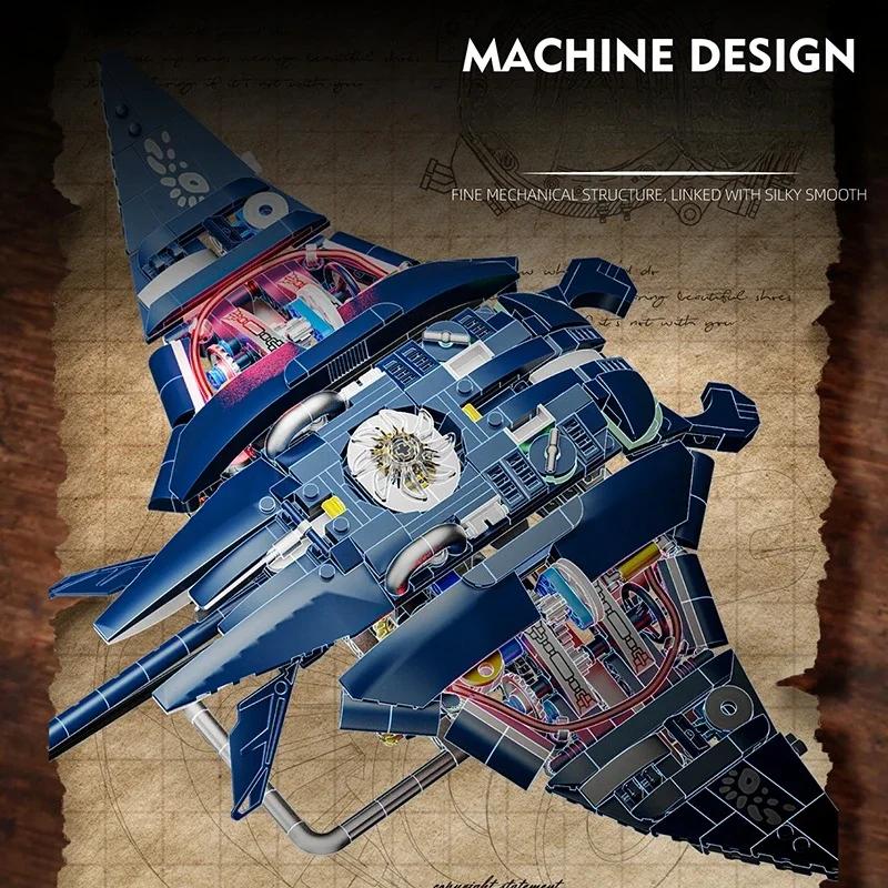 MOC Механическая скат-манта Морское животное Набор с мотором Строительные блоки Кирпичики DIY Модель Игрушка для сборки для детей Рождественские Подарки на день рождения