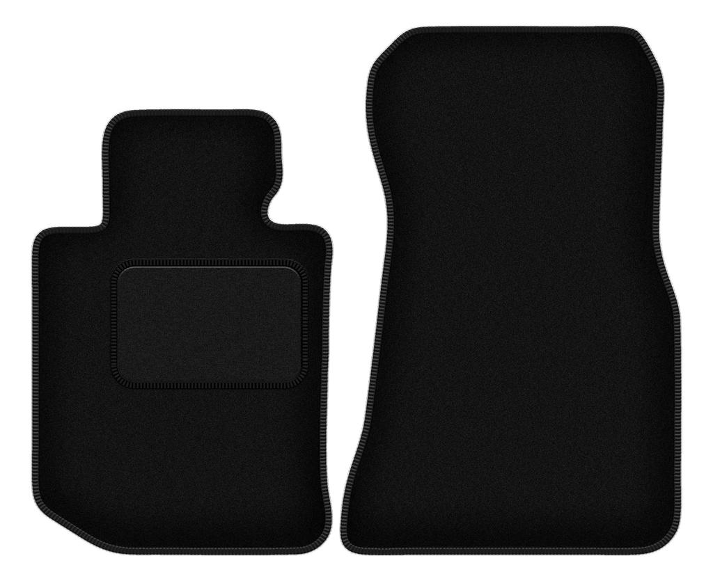 Black front floor mats for: BMW 4 G23 Cabrio (2021-2022)