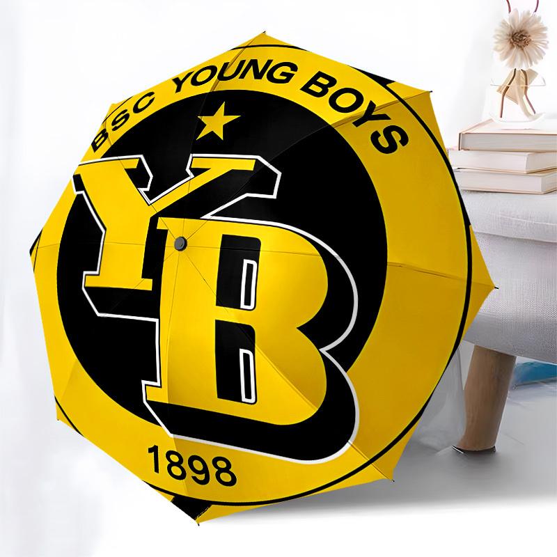 BSC Young Boys, 1898- Automatic Opening and Closing, 8-rib Structure Portable Umbrella, Suitable for Men and Women in All Seasons - Perfect