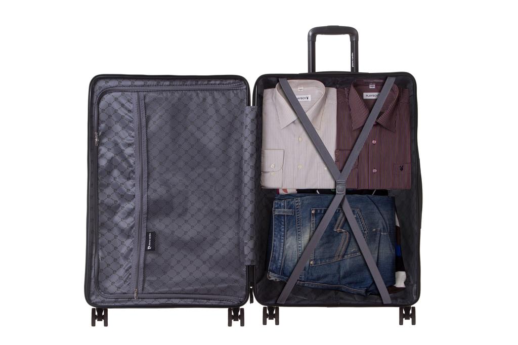 Набор из 3 чемоданов BERLIN Black.