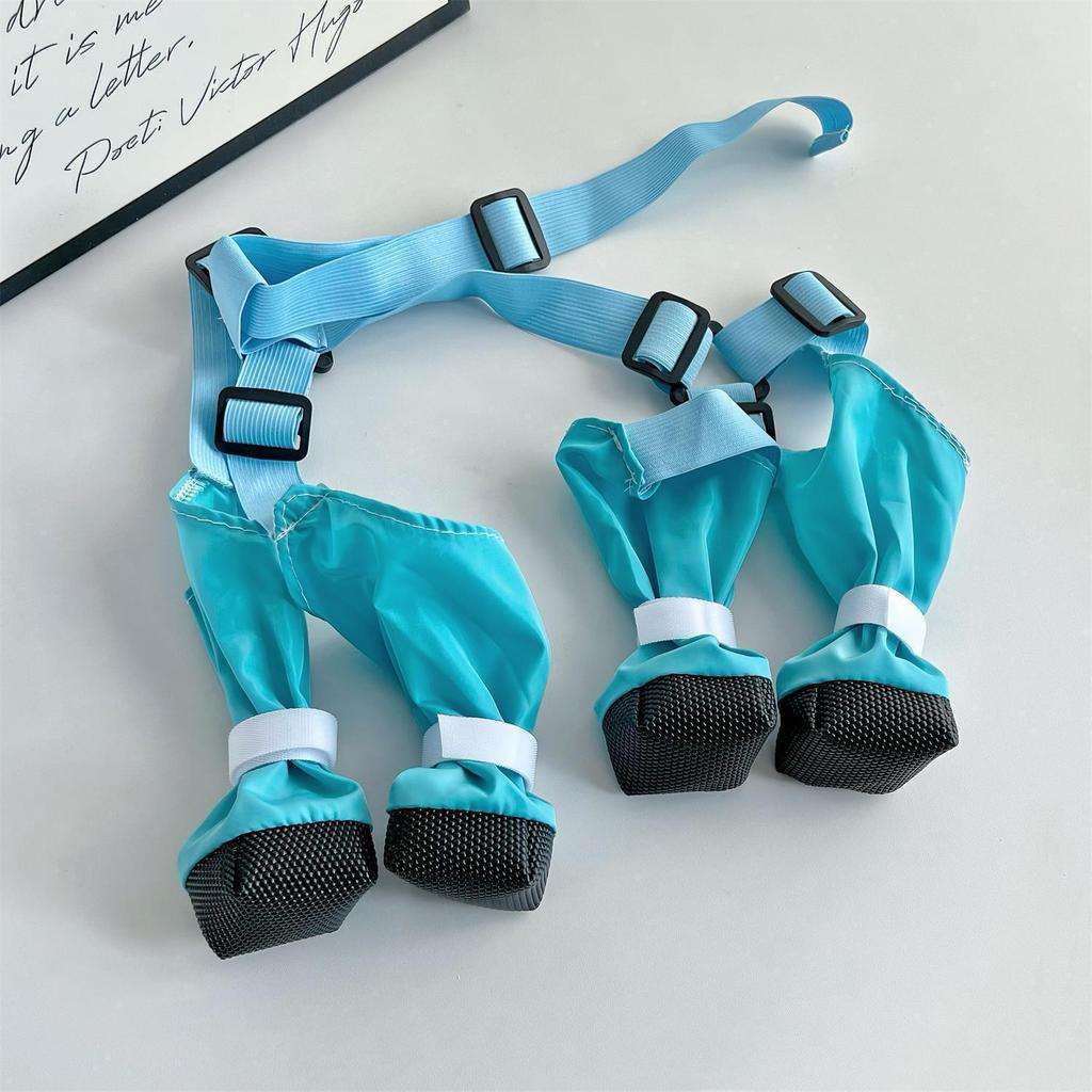Pet Dog Outing Four Legged Pants Anti Dirty Pet Shoes Four Seasons Thin Breathable Jumpsuit Puppy Clothes