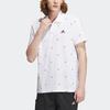 Adidas Future Icons Micro Logo Print Sport Casual Short Sleeve Polo Shirt Men Tops White IA8154