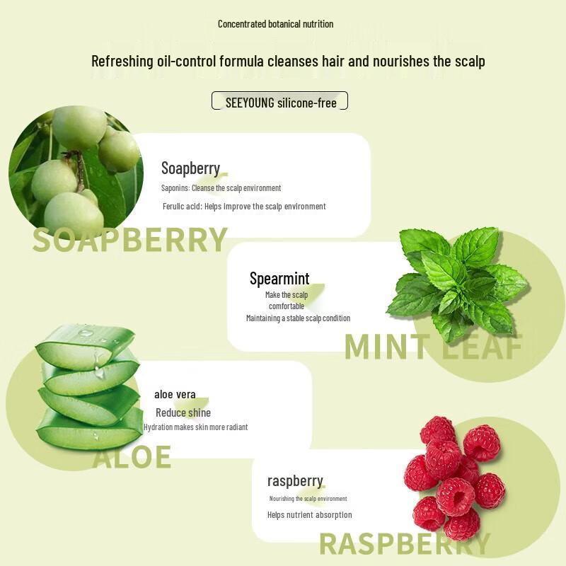 Seeyoung Sapindus Moisturizing Nourishing Shampoo