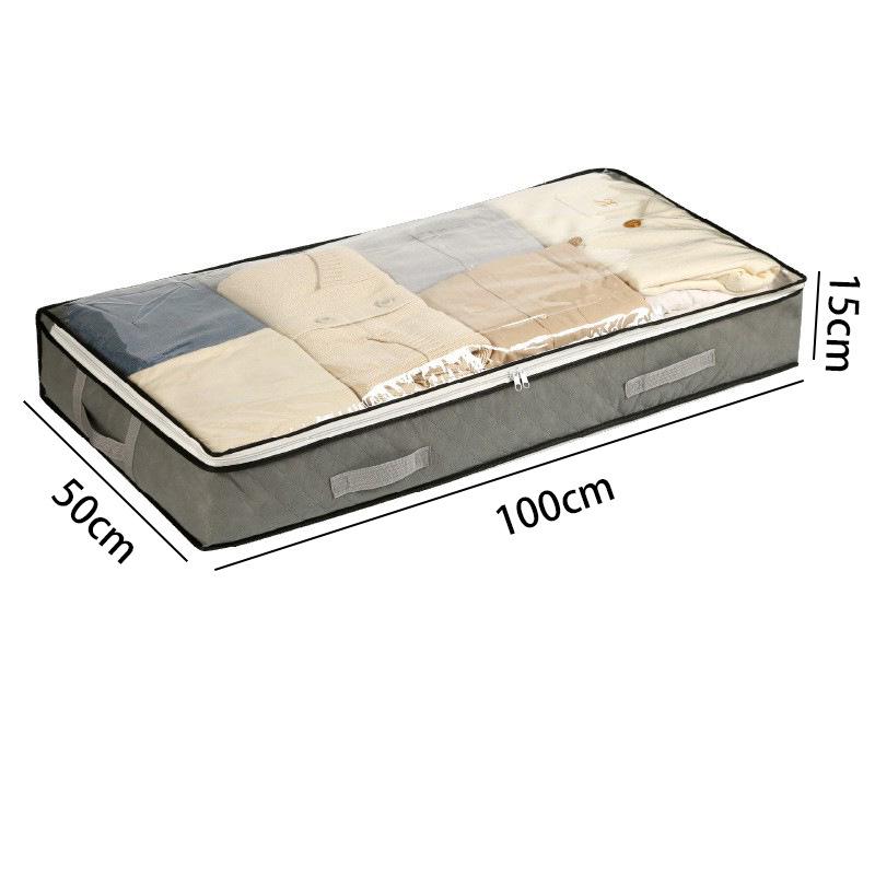 Складной дополнительный большой ящик для хранения основания кровати - Хлопковый органайзер для гардероба для одеял и одежды