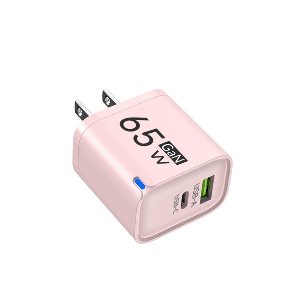65 Вт USB-зарядное устройство Быстрая зарядка Адаптер питания для телефона Тип C Высокоскоростное зарядное устройство Для iPhone Honor Xiaomi Huawei Samsung Настенное зарядное устройство