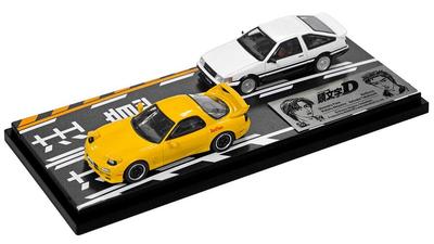 Initial D Set Wataru Akiyama Levin Turbo Keisuke Takahashi Завершенный продукт MODELER'S 1/64 Vol.16 (АЕ86) и RX-7 (ФД3С)