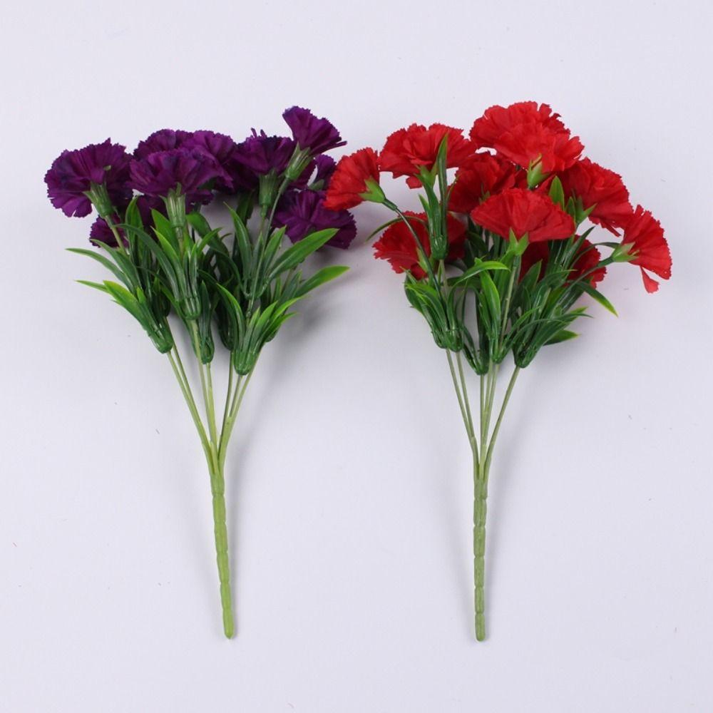 Шелковая искусственная гвоздика, устойчивая к ультрафиолетовому излучению, домашний свадебный декор, горячая распродажа, искусственный цветок