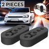 2pcs 4 Holes Car Vehicle Universal Exhaust Pipe Mounting Mount Hanger Hanging Bracket 12mm High