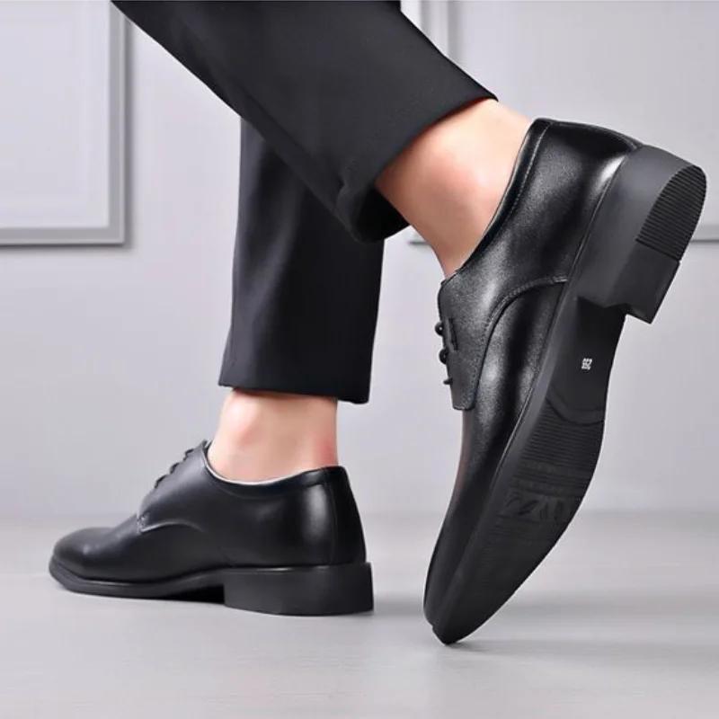 Деловые оксфорды на шнуровке, официальная мужская обувь, дешевая ликвидация, роскошная дизайнерская кожаная повседневная обувь для мужчин